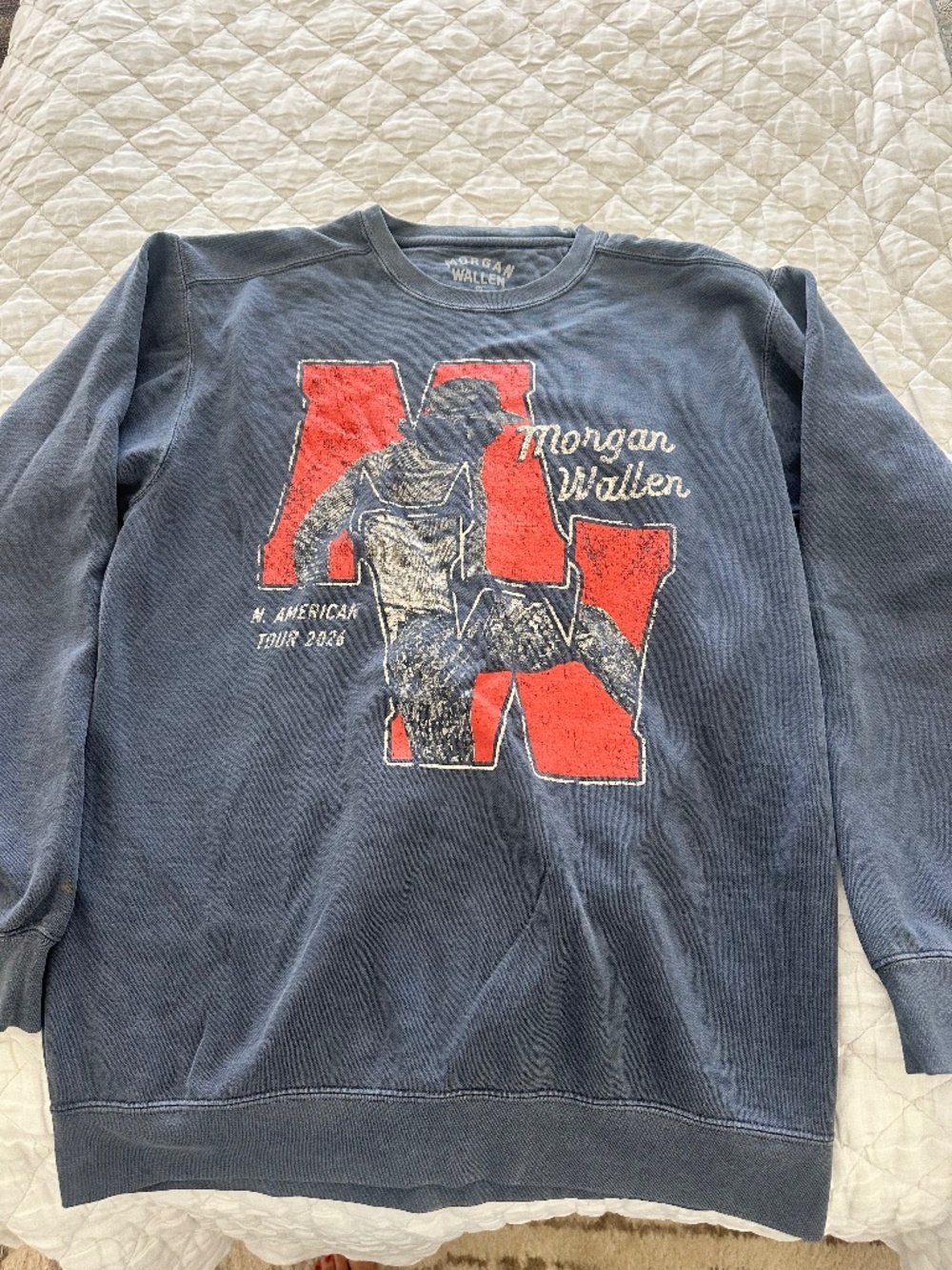 Morgan Wallen 2026 concert crew neck $130
